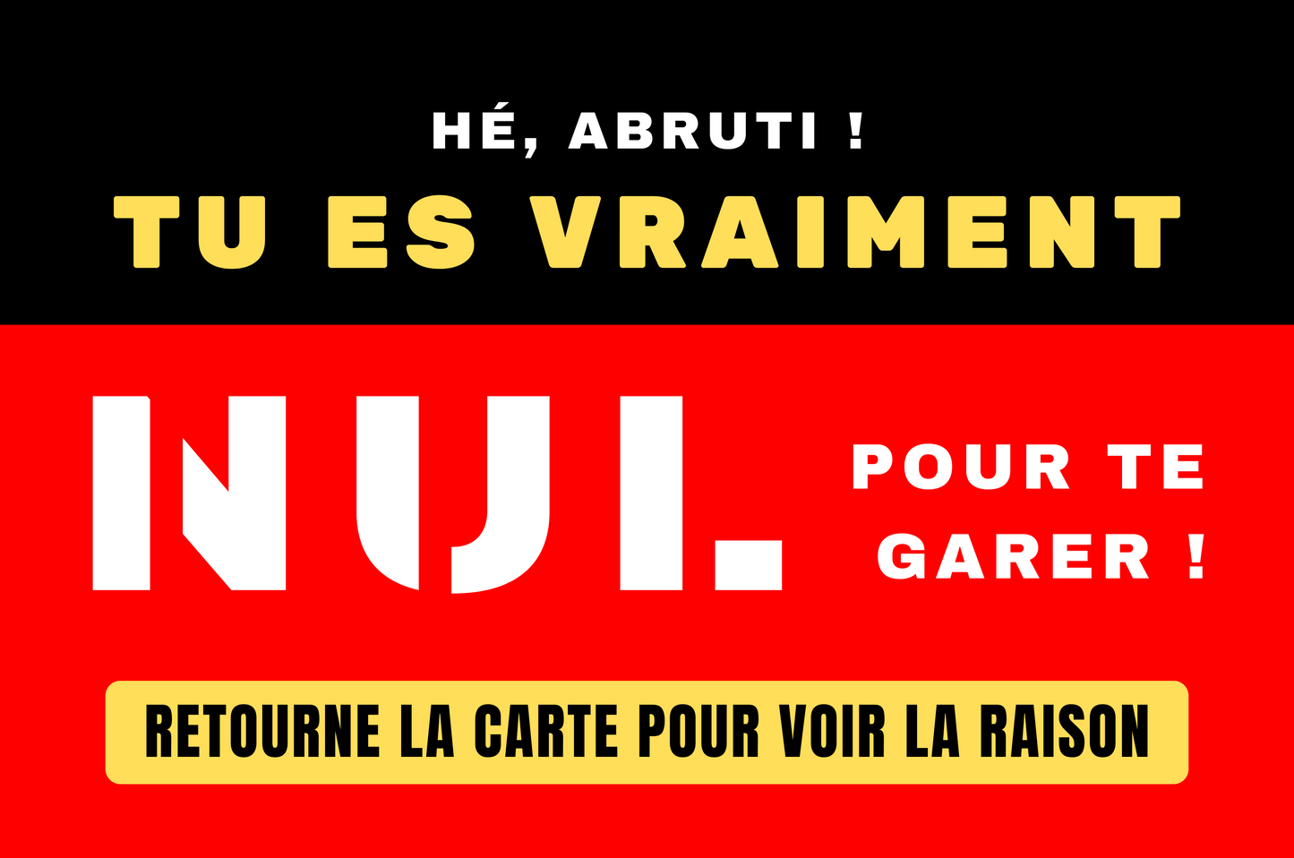 CARTES MAL-GARÉ ROUGES