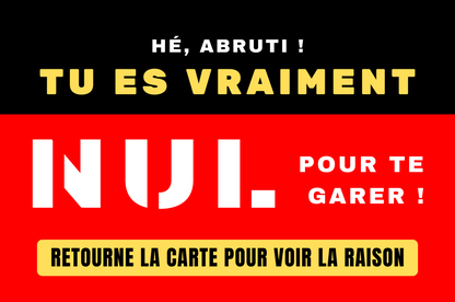CARTES MAL-GARÉ ROUGES