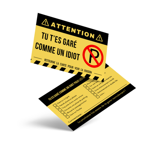 CARTES MAL-GARÉ JAUNES