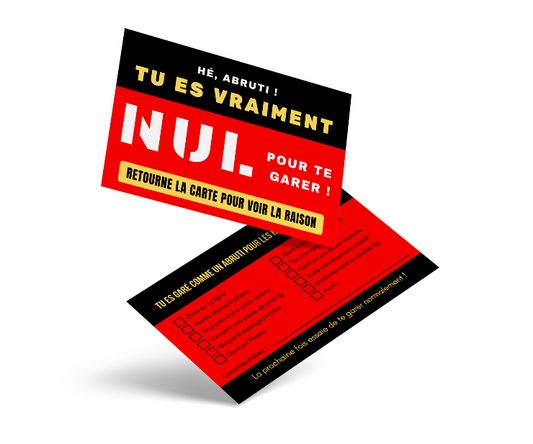 CARTES MAL-GARÉ ROUGES